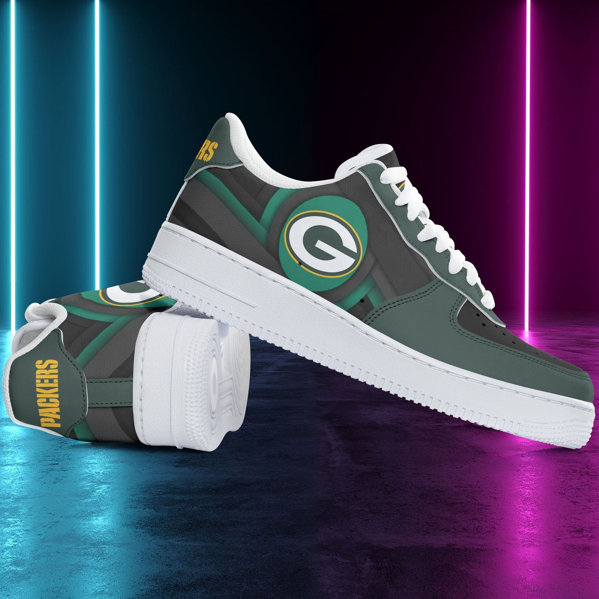 Footwearstorm Green Bay Packers Air Low-Top Sneakers Shoes For Men And Women 1205105