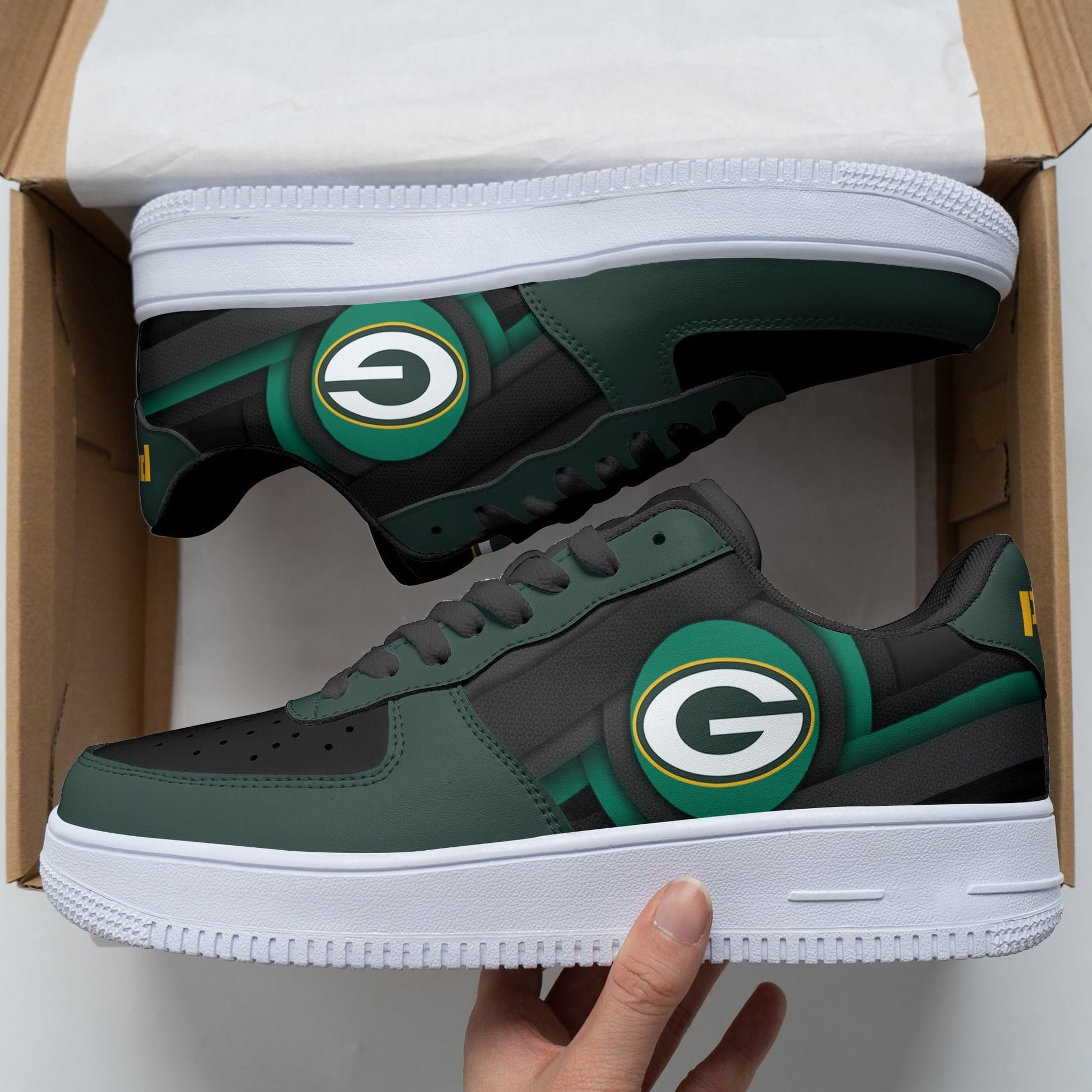 Footwearstorm Green Bay Packers Air Low-Top Sneakers Shoes For Men And Women 1205105