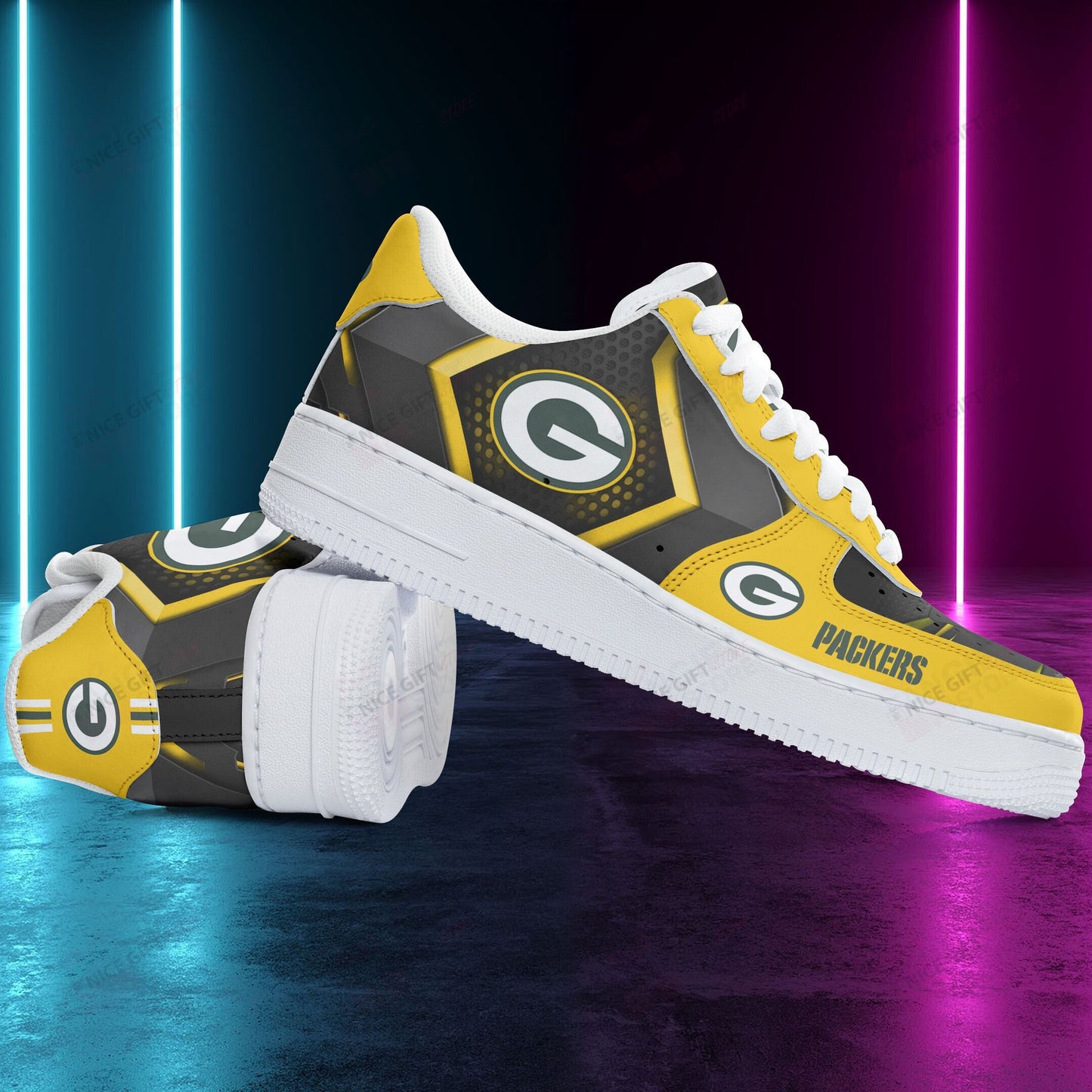 Footwearstorm Green Bay Packers Air Low-Top Sneakers Shoes For Men And Women 1205176