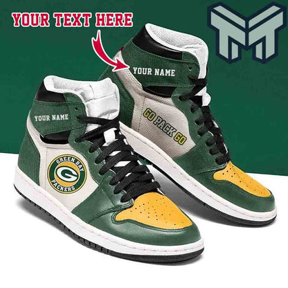Footwearstorm Green Bay Packers AJ1 High Sneakers Shoes For Men And Women 1