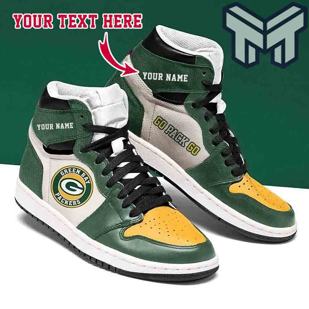 Footwearstorm Green Bay Packers AJ1 High Sneakers Shoes For Men And Women 1