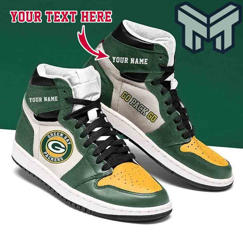 Footwearstorm Green Bay Packers AJ1 High Sneakers Shoes For Men And Women 1
