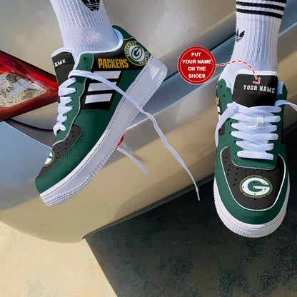 Footwearstorm Green Bay Packers NFL Air Low-Top Sneakers Shoes For Men And Women 1205275