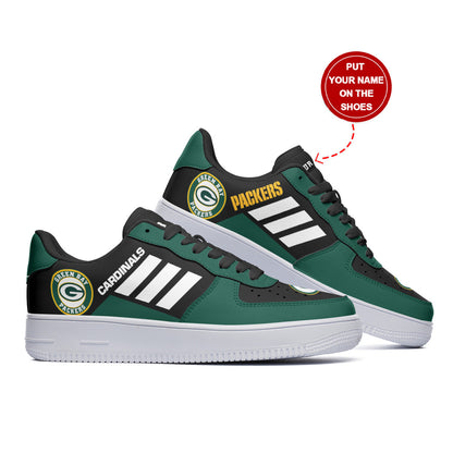 Footwearstorm Green Bay Packers NFL Air Low-Top Sneakers Shoes For Men And Women 1205794