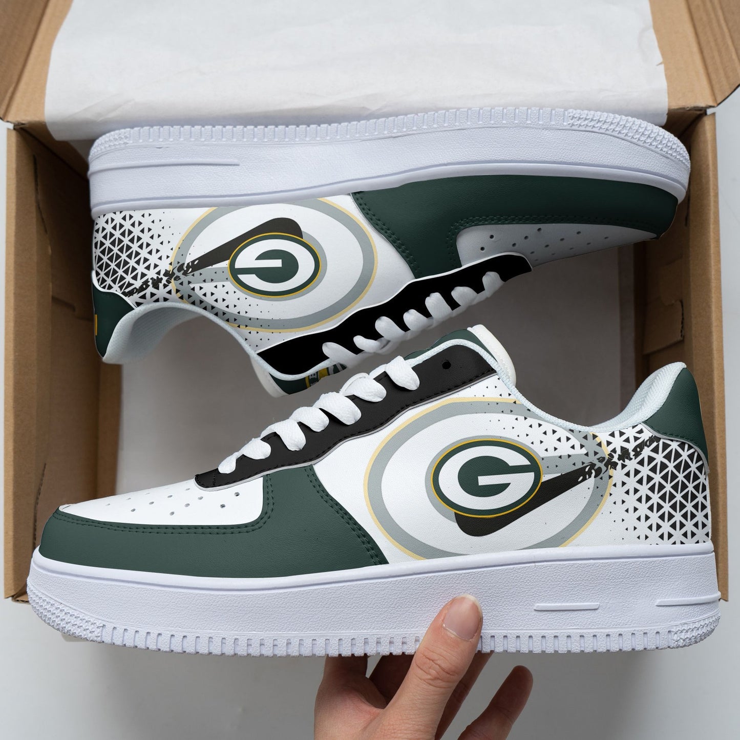 Footwearstorm Green Bay Packers NFL Air Low-Top Sneakers Shoes For Men And Women 1205283