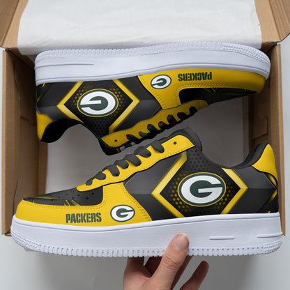 Footwearstorm Green Bay Packers NFL Air Low-Top Sneakers Shoes For Men And Women 1205786