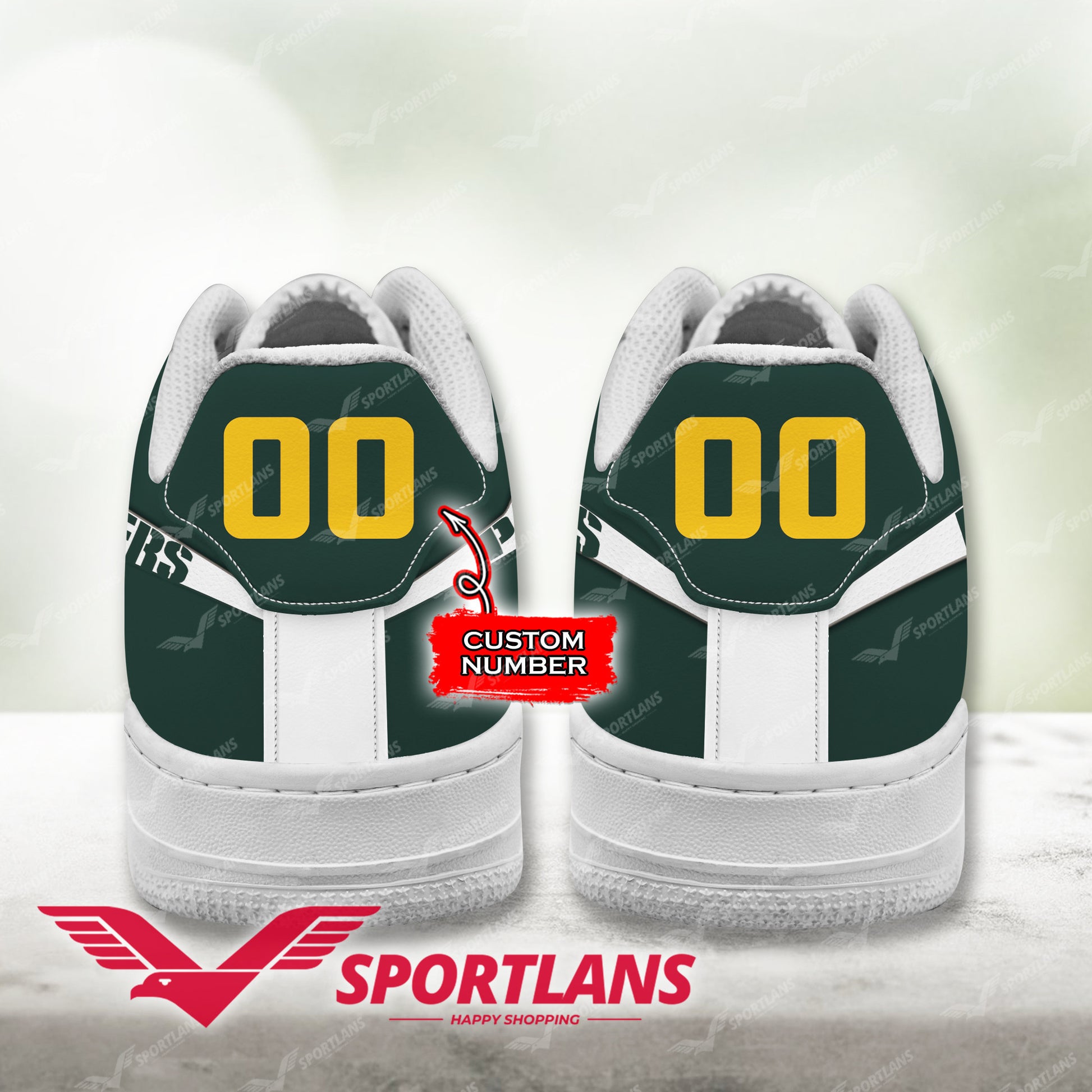 Footwearstorm Green Bay Packers NFL Air Low-Top Sneakers Shoes For Men And Women 1205774