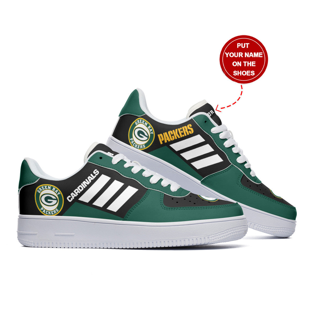 Footwearstorm Green Bay Packers NFL Air Low-Top Sneakers Shoes For Men And Women 1205275