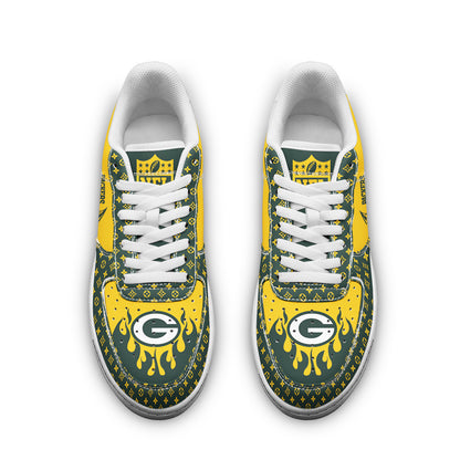 Footwearstorm Green Bay Packers NFL Air Low-Top Sneakers Shoes For Men And Women 1205781