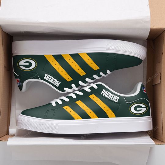 Footwearstorm Green Bay Packers Skate Stan Shoes Sneakes For Men And Women 1