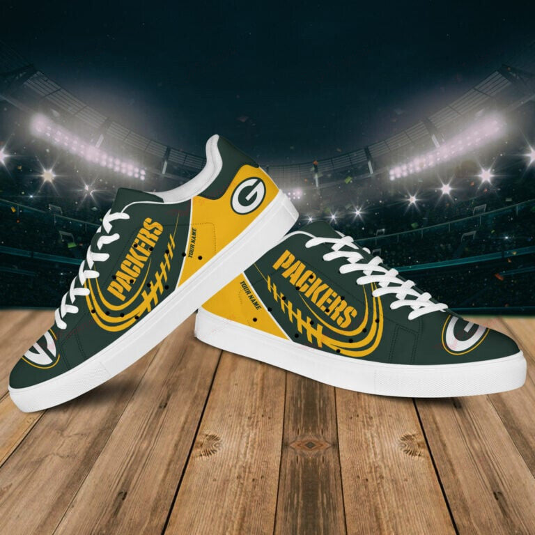 Footwearstorm Green Bay Packers Skate Stan Shoes Sneakes For Men And Women 4
