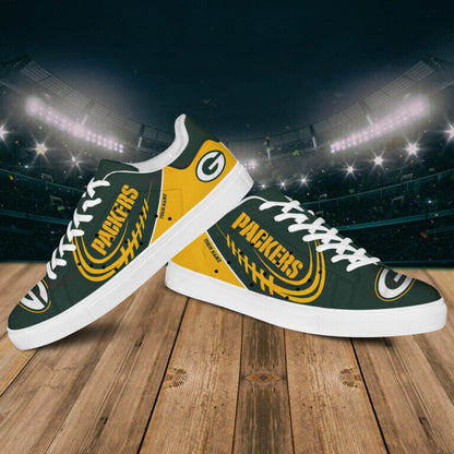 Footwearstorm Green Bay Packers Skate Stan Shoes Sneakes For Men And Women 4