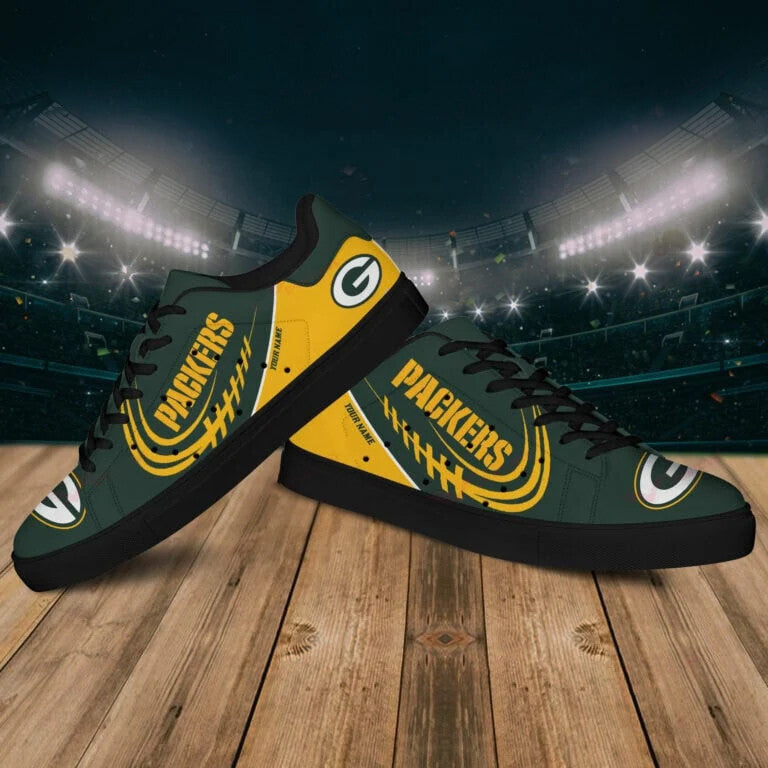 Footwearstorm Green Bay Packers Skate Stan Shoes Sneakes For Men And Women 4