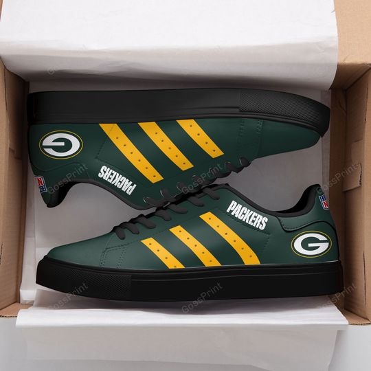 Footwearstorm Green Bay Packers Skate Stan Shoes Sneakes For Men And Women 1