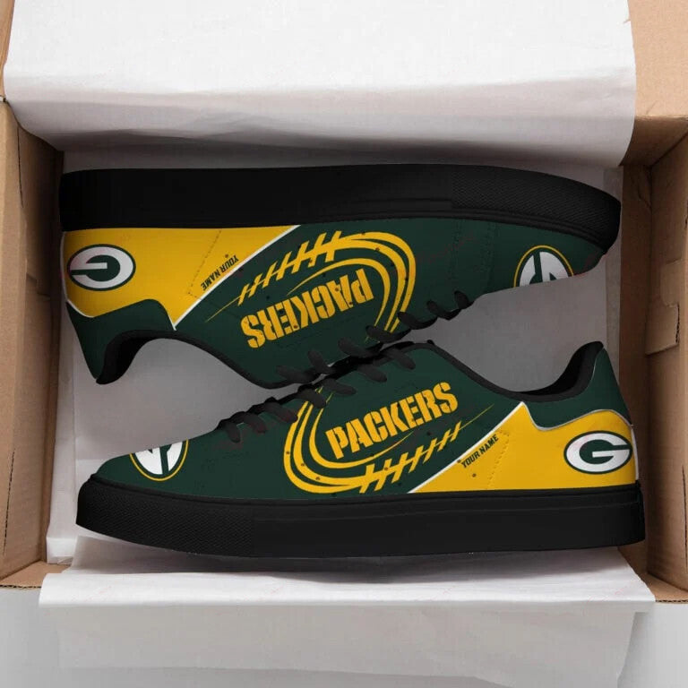 Footwearstorm Green Bay Packers Skate Stan Shoes Sneakes For Men And Women 4