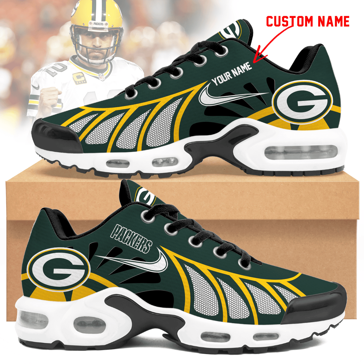 Footwearstorm Green Bay Packers TN Shoes Sneakers For Men And Women 8