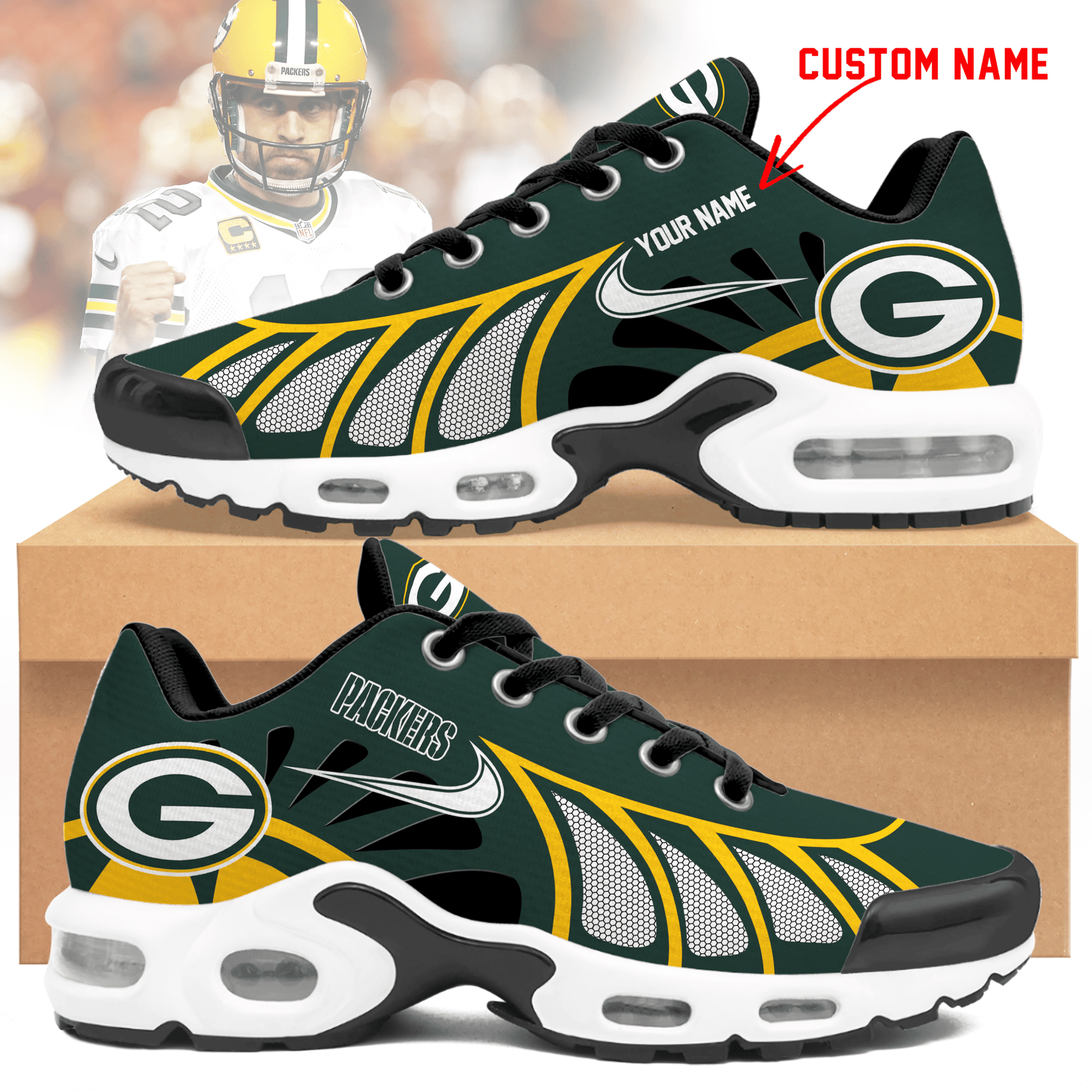 Footwearstorm Green Bay Packers TN Shoes Sneakers For Men And Women 8