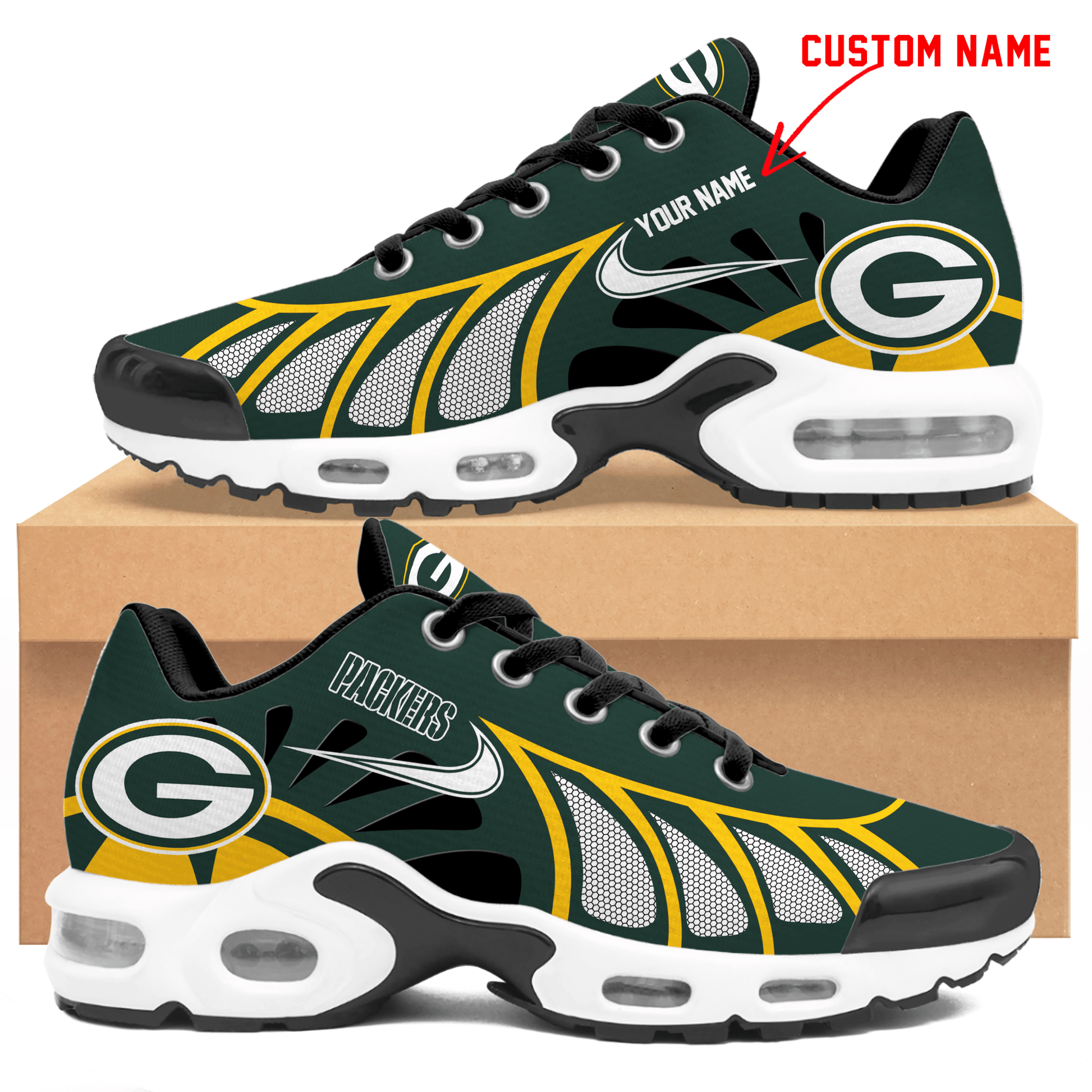 Footwearstorm Green Bay Packers TN Shoes Sneakers For Men And Women 8