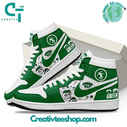 Footwearstorm Green Day  AJ1 High Sneakers Shoes For Men And Women 1