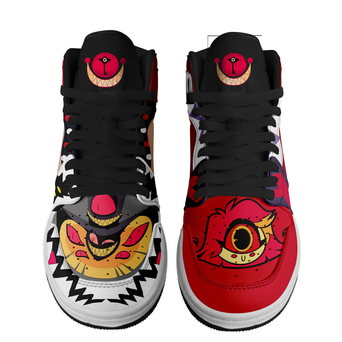 Footwearstorm Hazbin Hotel AJ1 High Sneakers Shoes For Men And Women 1