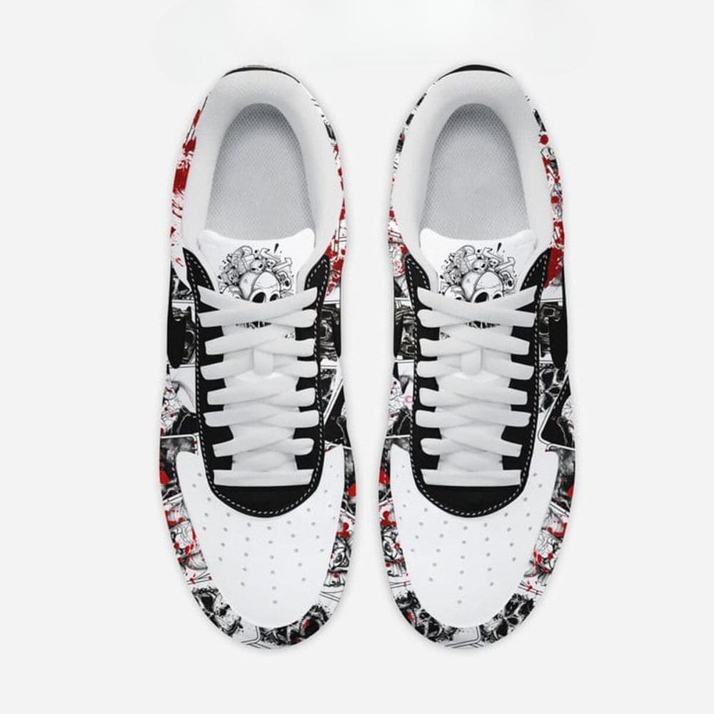 Footwearstorm Horror Movies Club In Halloween Air Low-Top Sneakers Shoes For Men And Women 1