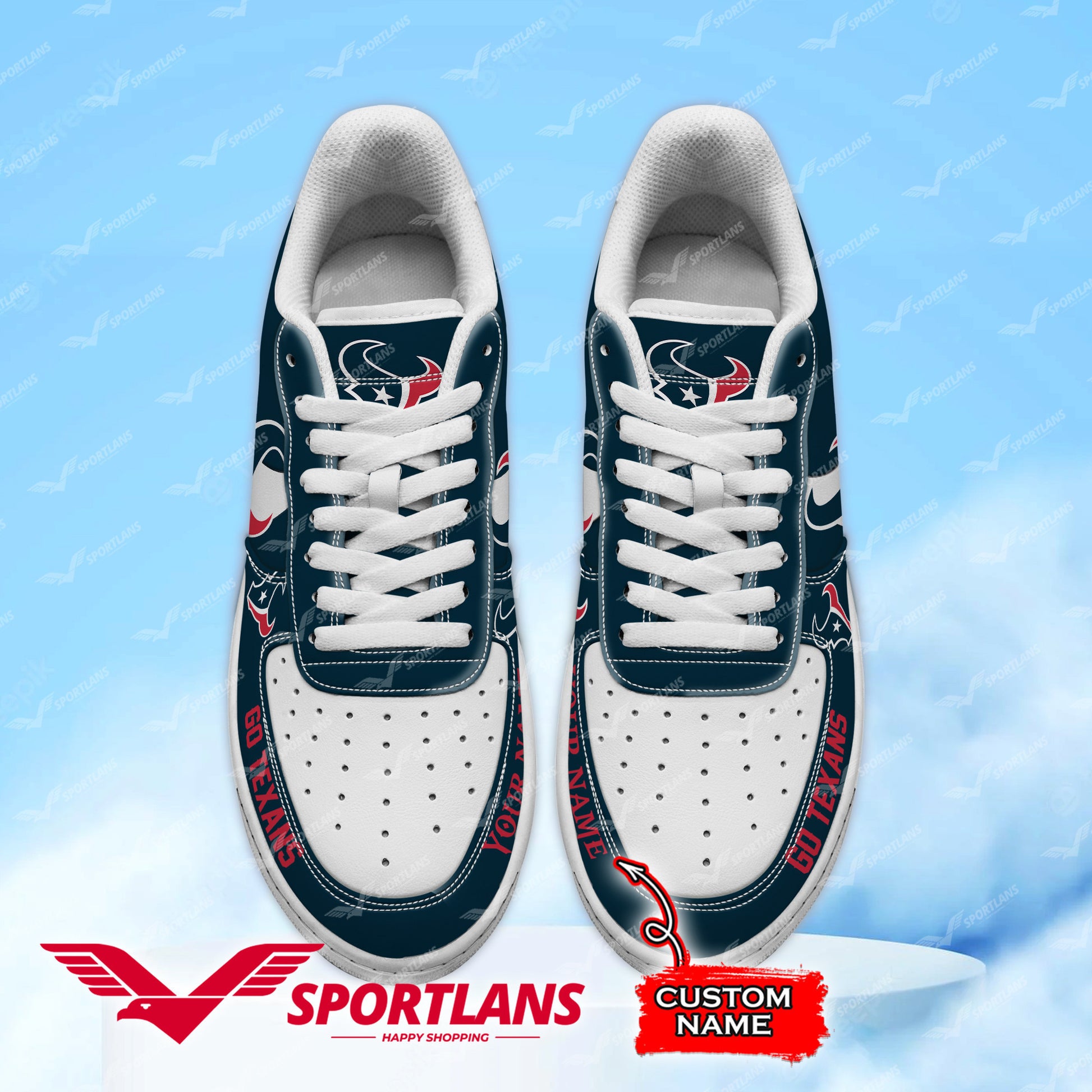 Footwearstorm Houston Texans NFL Air Low-Top Sneakers Shoes For Men And Women 1205701
