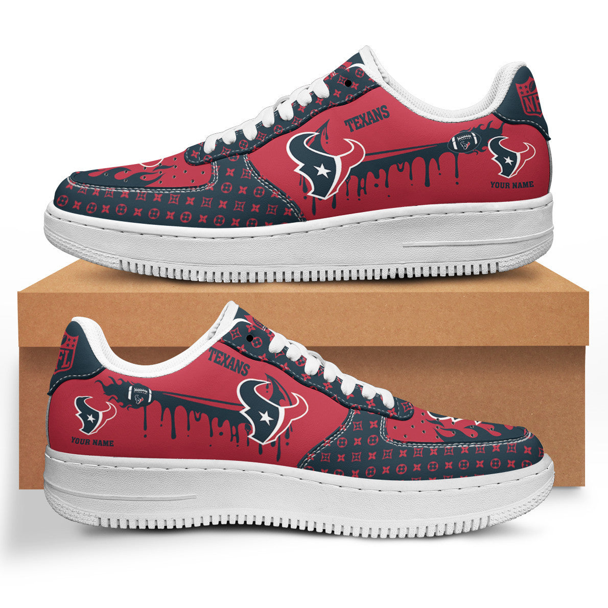 Footwearstorm Houston Texans NFL Air Low-Top Sneakers Shoes For Men And Women 1205709