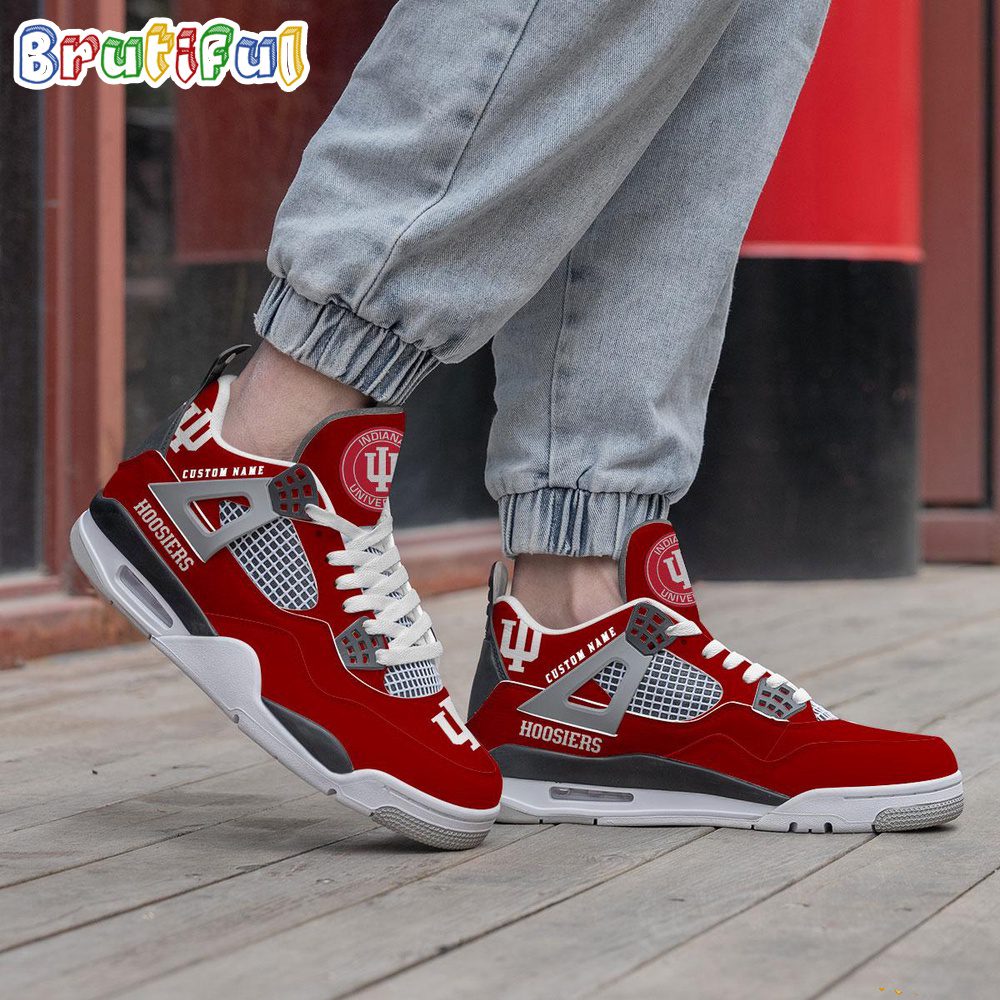 Footwearstorm Indiana Hoosiers AJ4 Sneakers Shoes For Men And Women 1