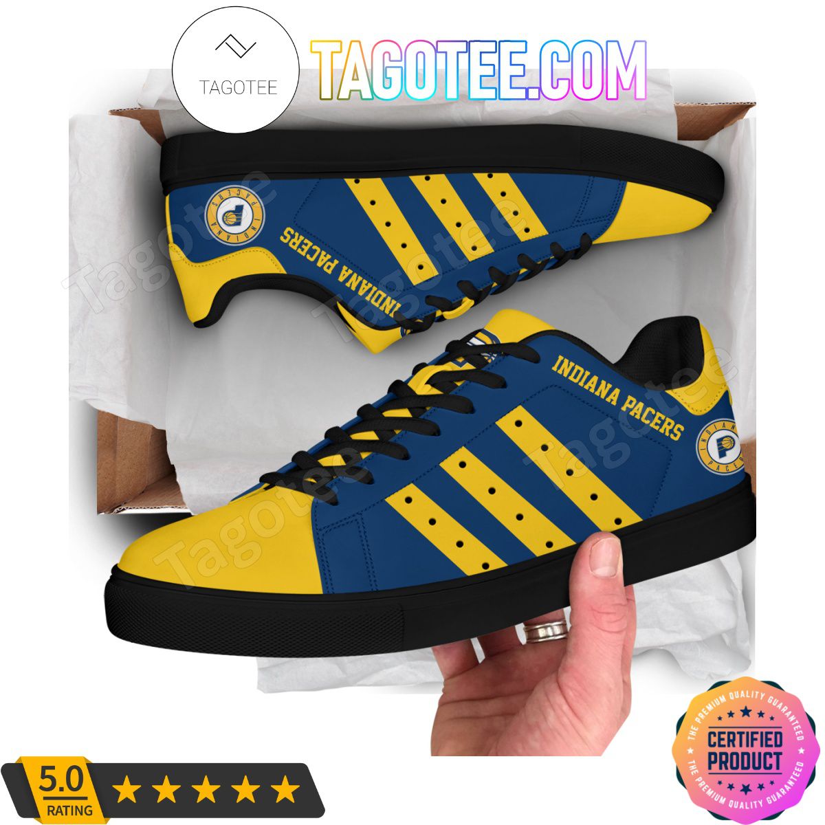 Footwearstorm Indiana Pacers Skate Stan Shoes Sneakes For Men And Women 2