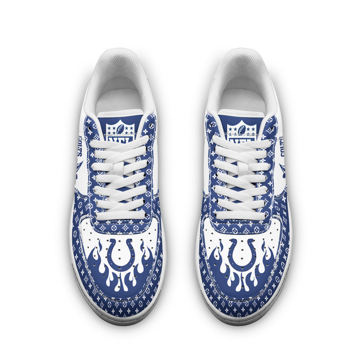 Footwearstorm Indianapolis Colts NFL Air Low-Top Sneakers Shoes For Men And Women 1205703