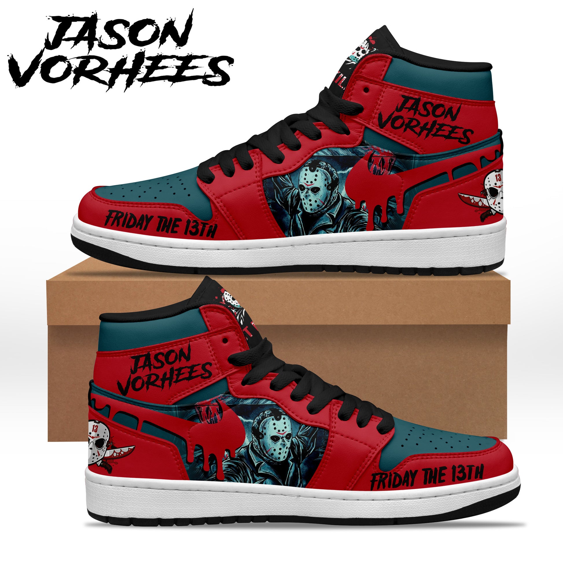 Footwearstorm Jason Voorhees AJ1 High Sneakers Shoes For Men And Women 1