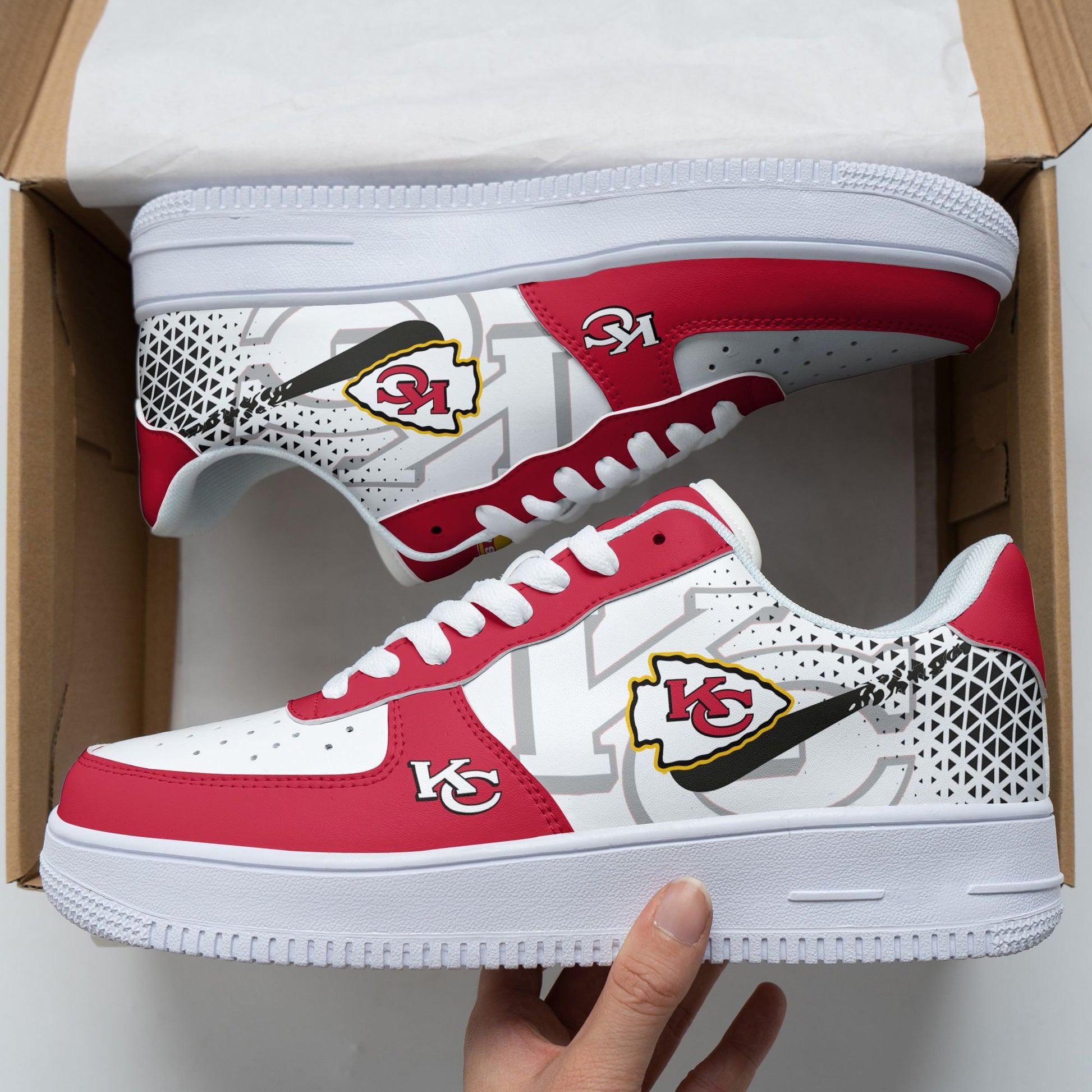 Footwearstorm Kansas City Chiefs NFL Air Low-Top Sneakers Shoes For Men And Women 1205723