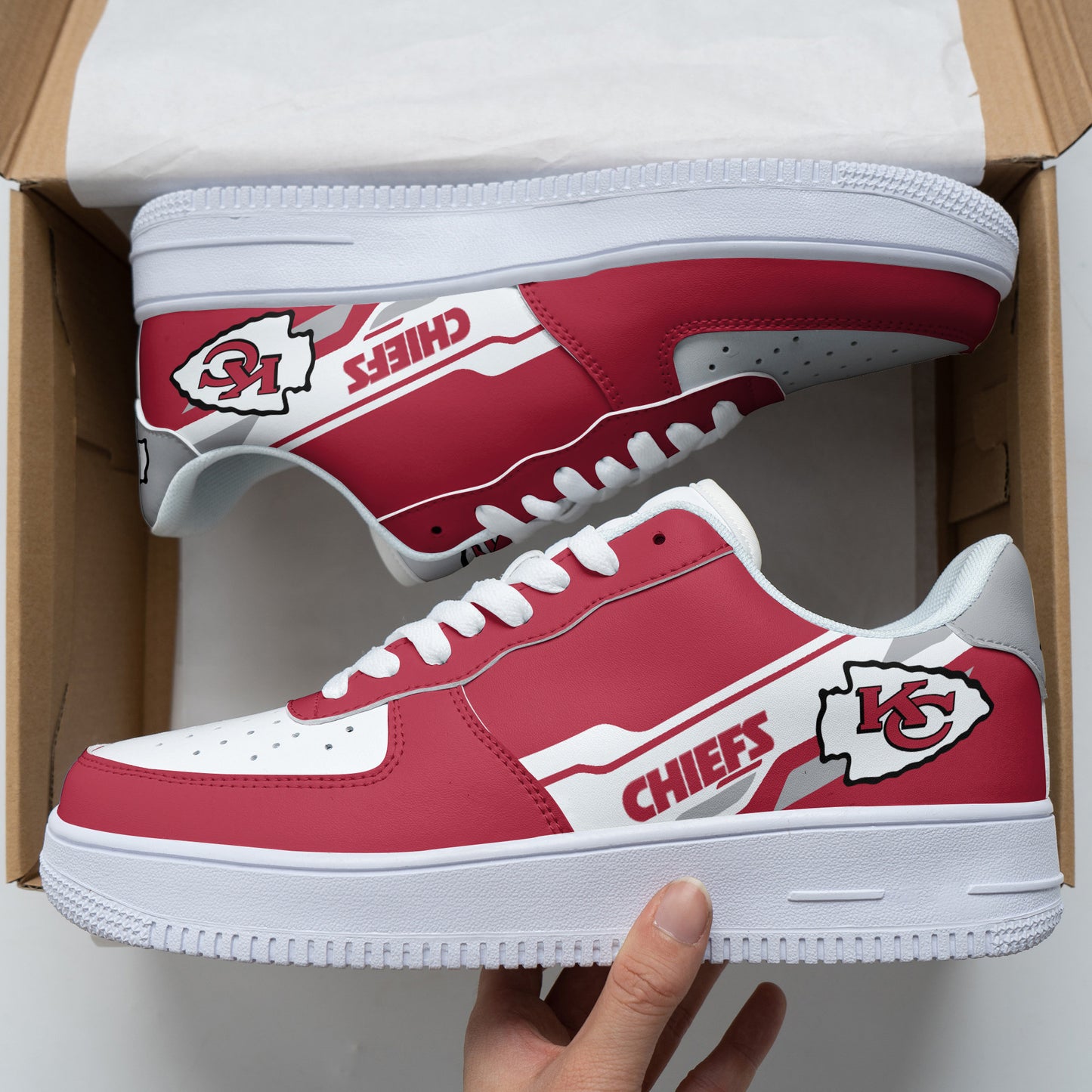 Footwearstorm Kansas City Chiefs NFL Air Low-Top Sneakers Shoes For Men And Women 1205353