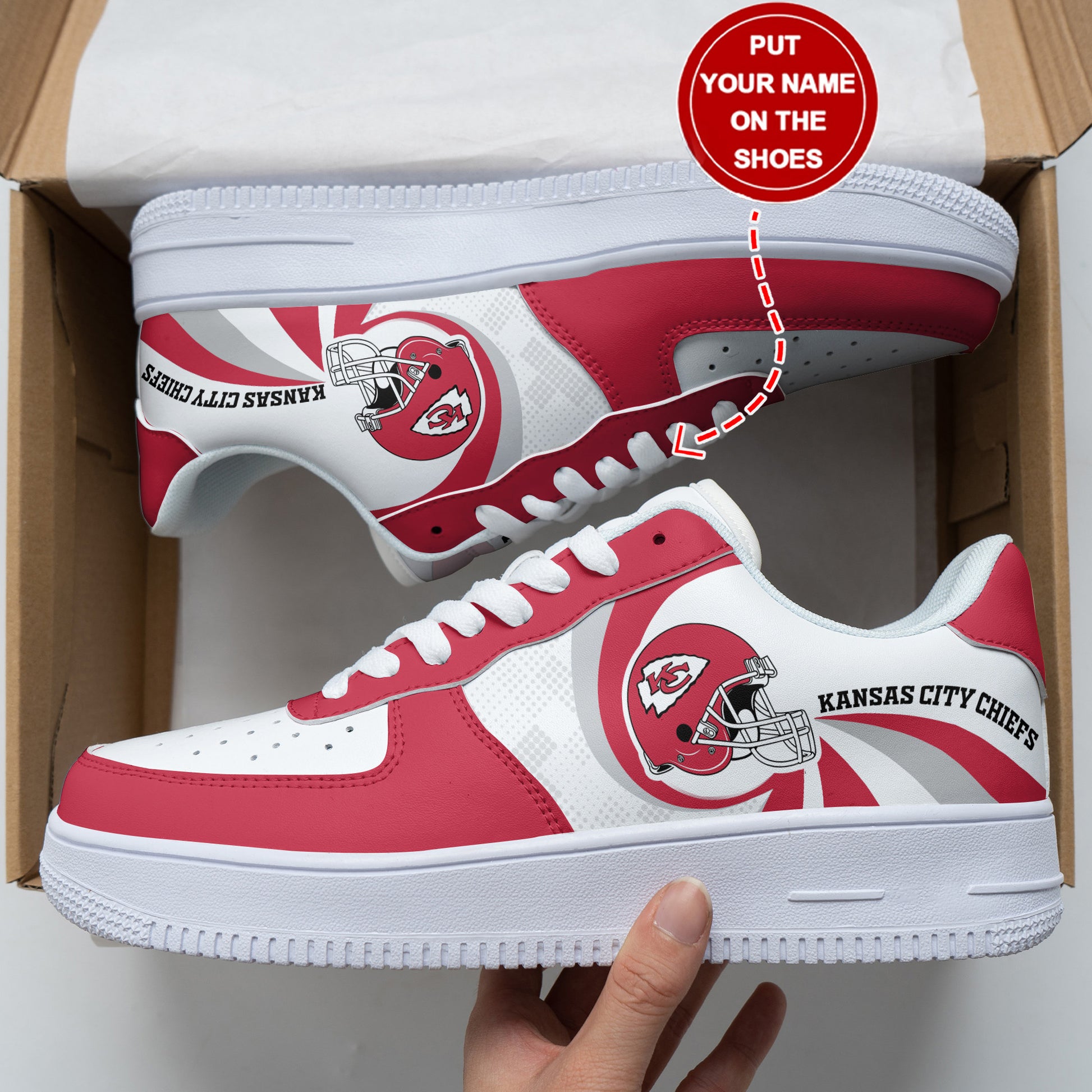 Footwearstorm Kansas City Chiefs NFL Air Low-Top Sneakers Shoes For Men And Women 1205349