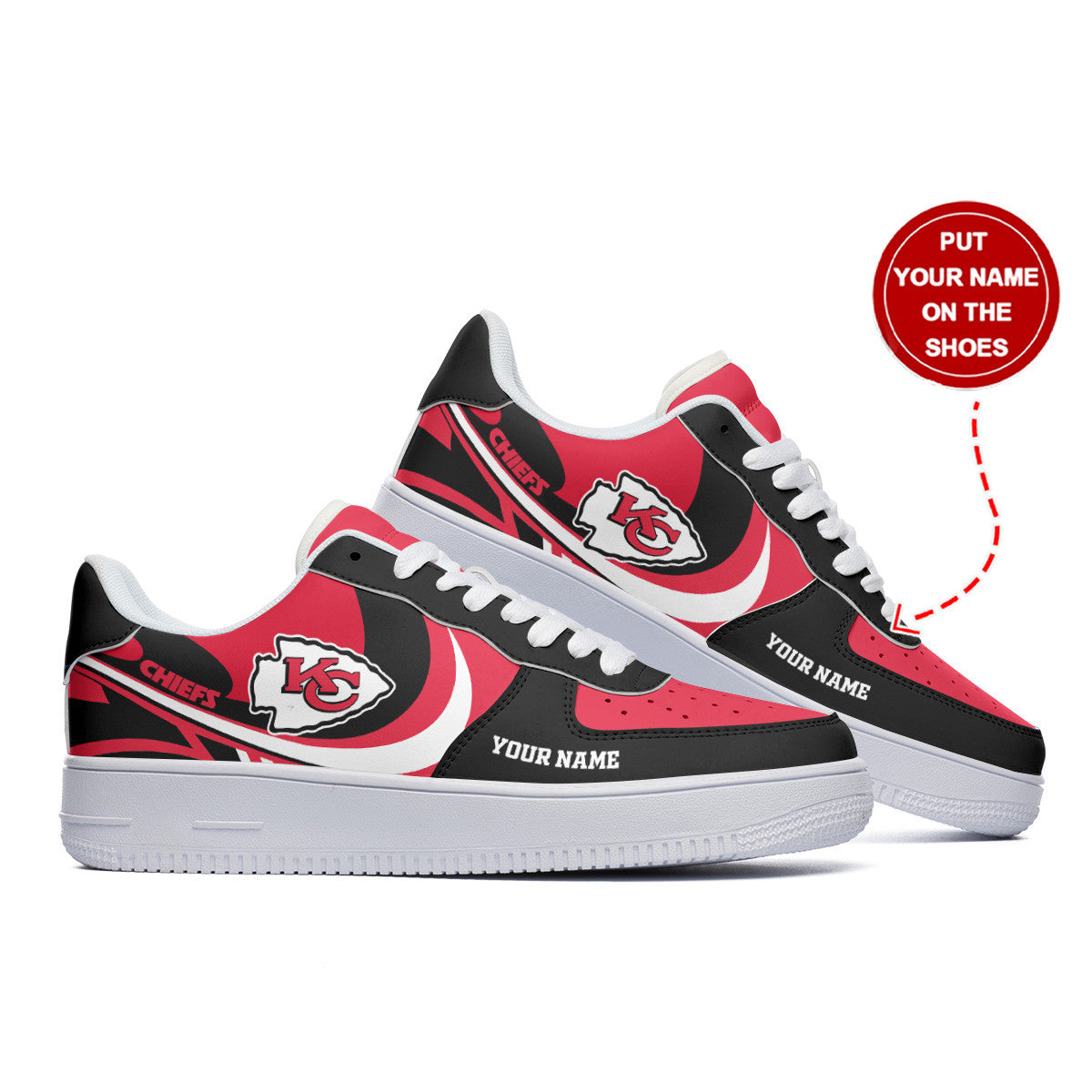 Footwearstorm Kansas City Chiefs NFL Air Low-Top Sneakers Shoes For Men And Women 1205346
