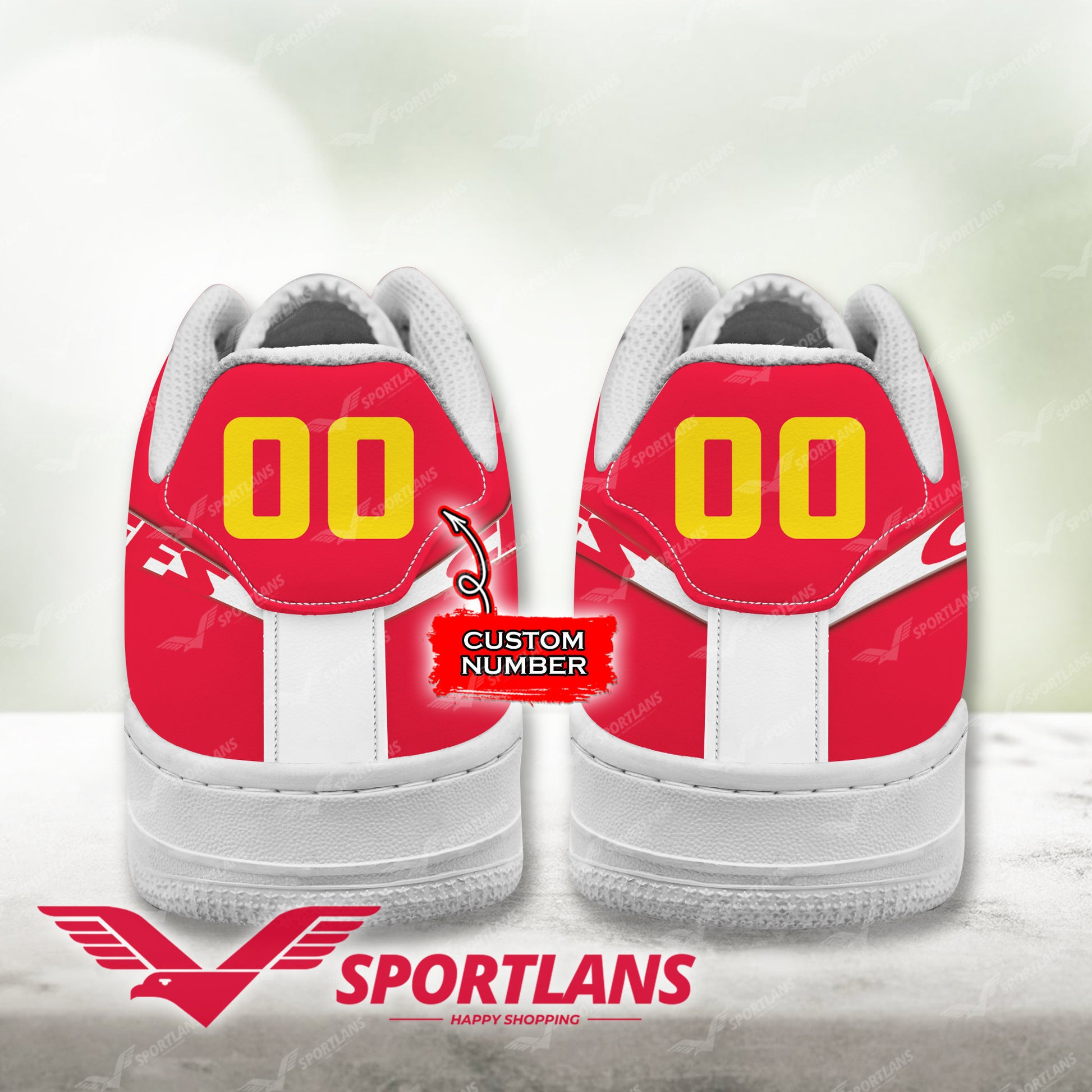 Footwearstorm Kansas City Chiefs NFL Air Low-Top Sneakers Shoes For Men And Women 1205715