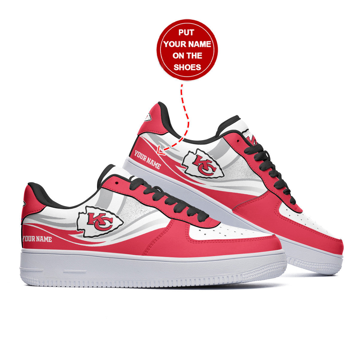 Footwearstorm Kansas City Chiefs NFL Air Low-Top Sneakers Shoes For Men And Women 1205358