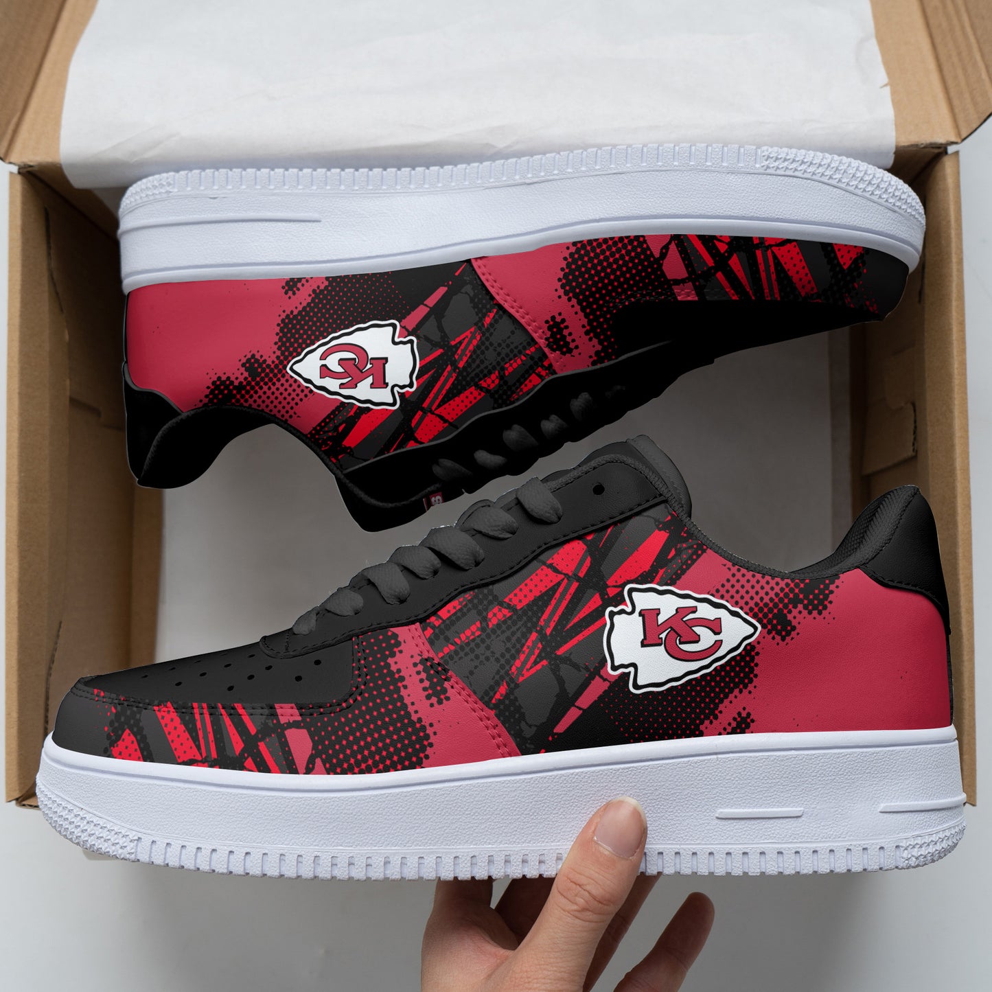 Footwearstorm Kansas City Chiefs NFL Air Low-Top Sneakers Shoes For Men And Women 1205350