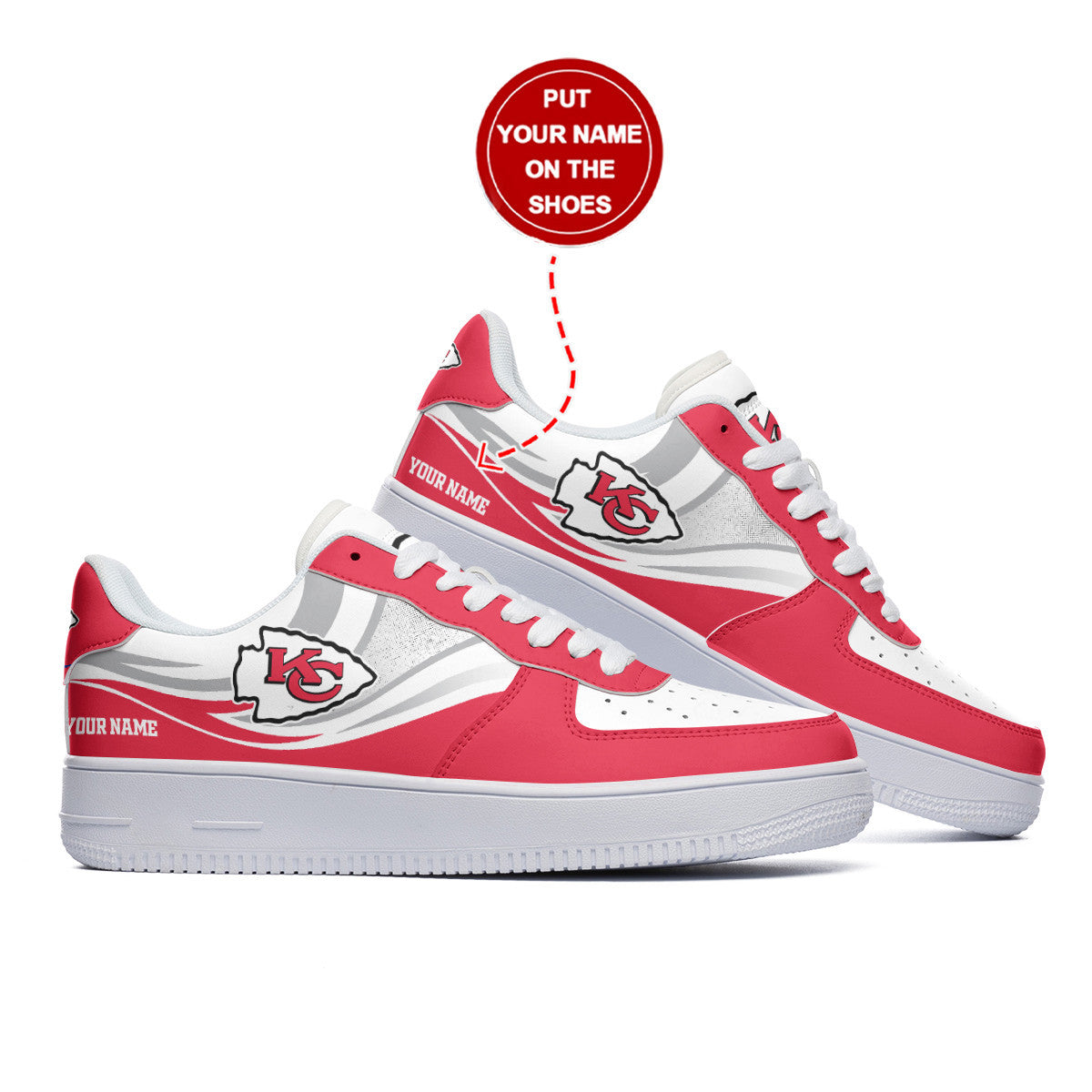 Footwearstorm Kansas City Chiefs NFL Air Low-Top Sneakers Shoes For Men And Women 1205358
