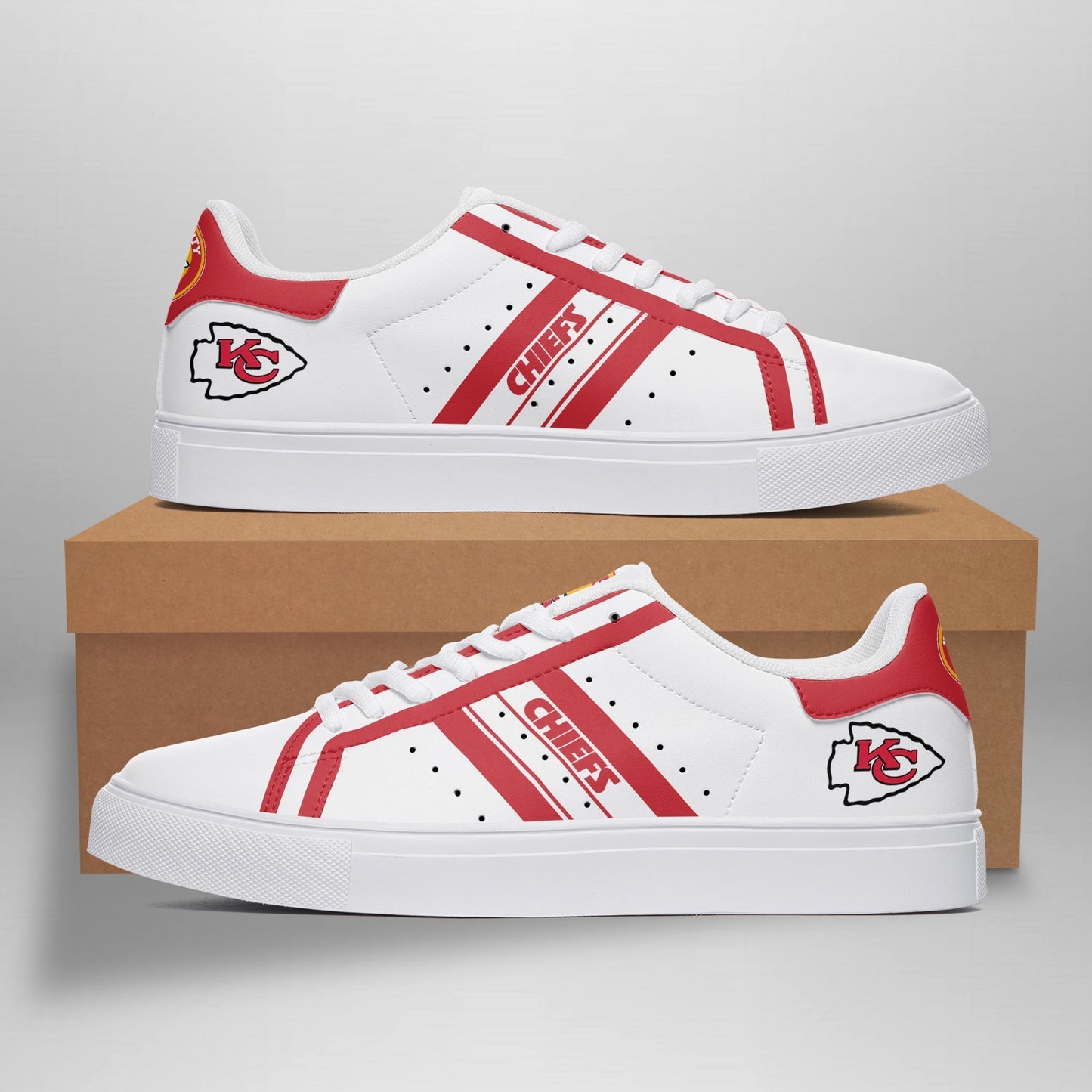 Footwearstorm Kansas City Chiefs Skate Stan Shoes Sneakes For Men And Women 1