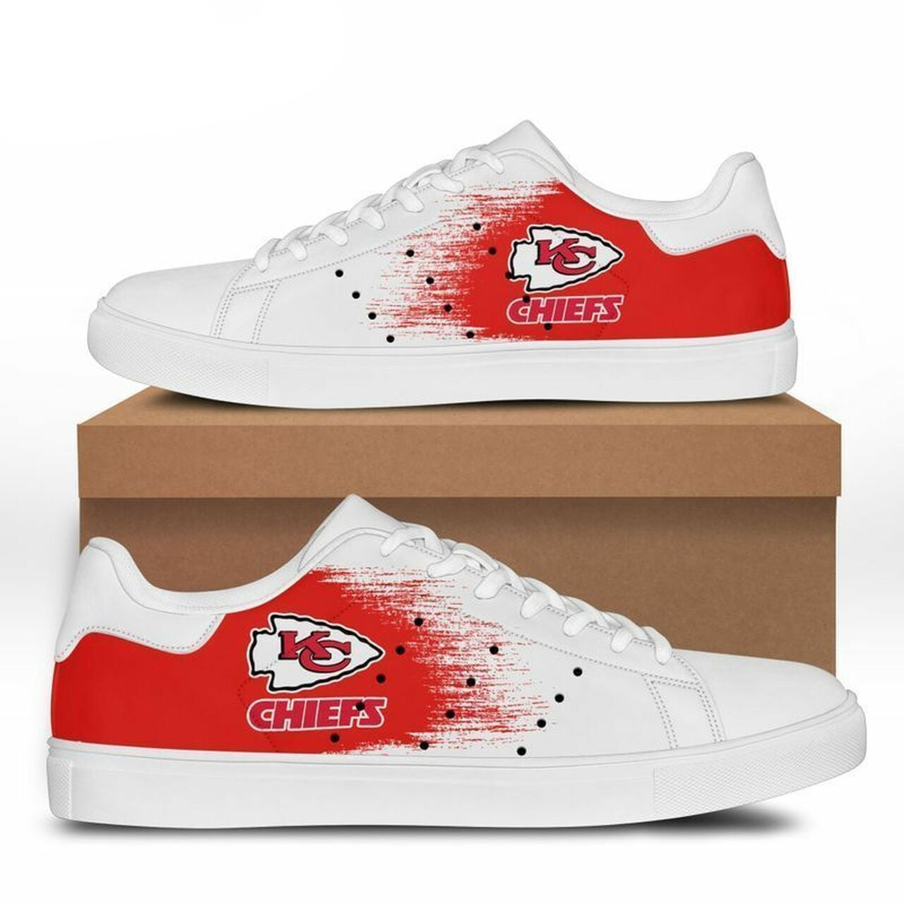 Footwearstorm Kansas City Chiefs Skate Stan Shoes Sneakes For Men And Women 2