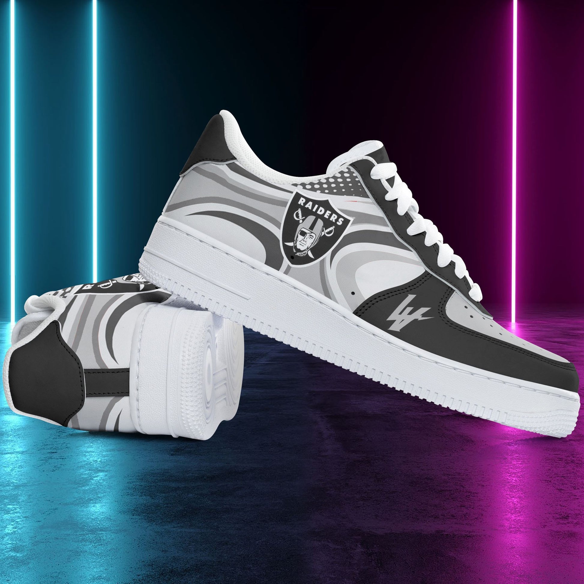 Footwearstorm Las Vegas Raiders NFL Air Low-Top Sneakers Shoes For Men And Women 1205336