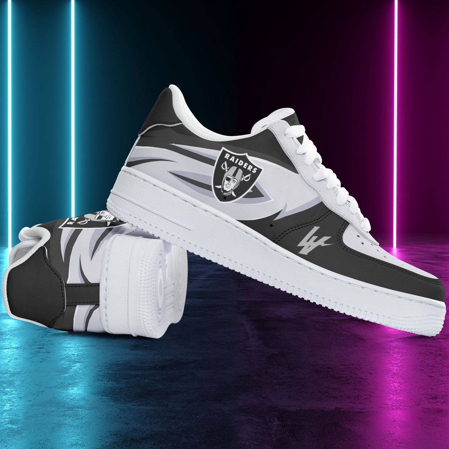 Footwearstorm Las Vegas Raiders NFL Air Low-Top Sneakers Shoes For Men And Women 1205733