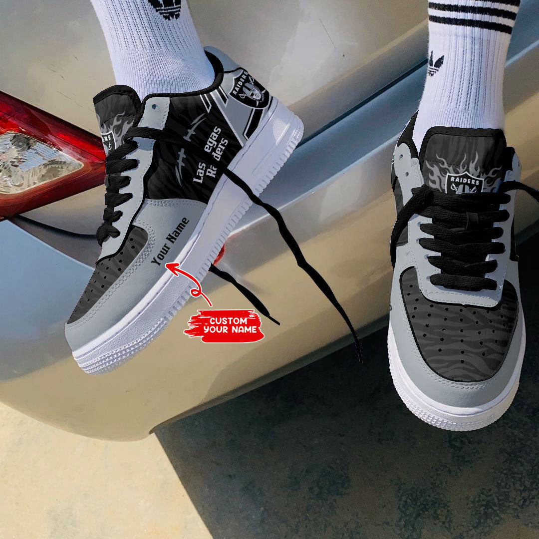 Footwearstorm Las Vegas Raiders NFL Air Low-Top Sneakers Shoes For Men And Women 1205743
