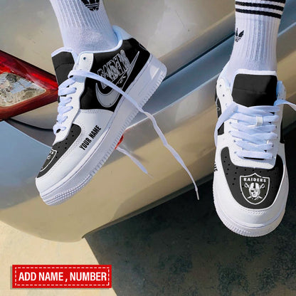 Footwearstorm Las Vegas Raiders NFL Air Low-Top Sneakers Shoes For Men And Women 1205351