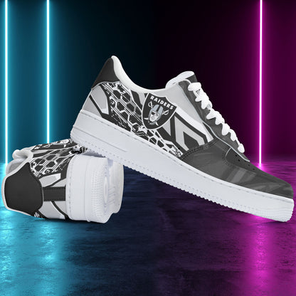 Footwearstorm Las Vegas Raiders NFL Air Low-Top Sneakers Shoes For Men And Women 1205338