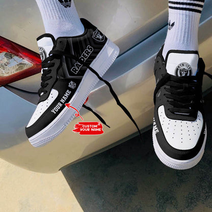 Footwearstorm Las Vegas Raiders NFL Air Low-Top Sneakers Shoes For Men And Women 1205734