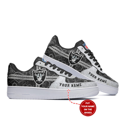 Footwearstorm Las Vegas Raiders NFL Air Low-Top Sneakers Shoes For Men And Women 1205332