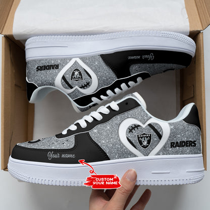 Footwearstorm Las Vegas Raiders NFL Air Low-Top Sneakers Shoes For Men And Women 1205199