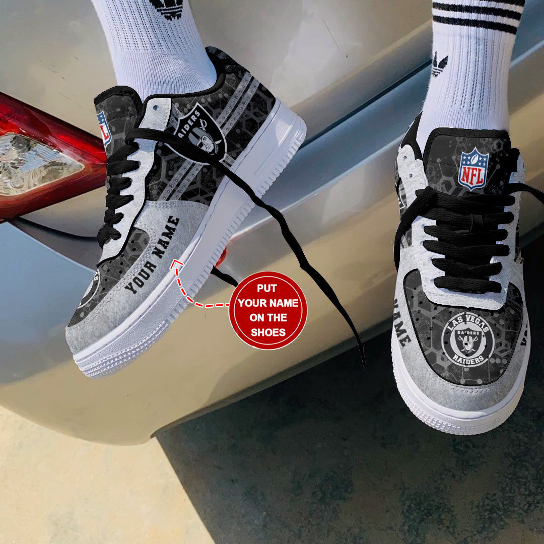 Footwearstorm Las Vegas Raiders NFL Air Low-Top Sneakers Shoes For Men And Women 1205745